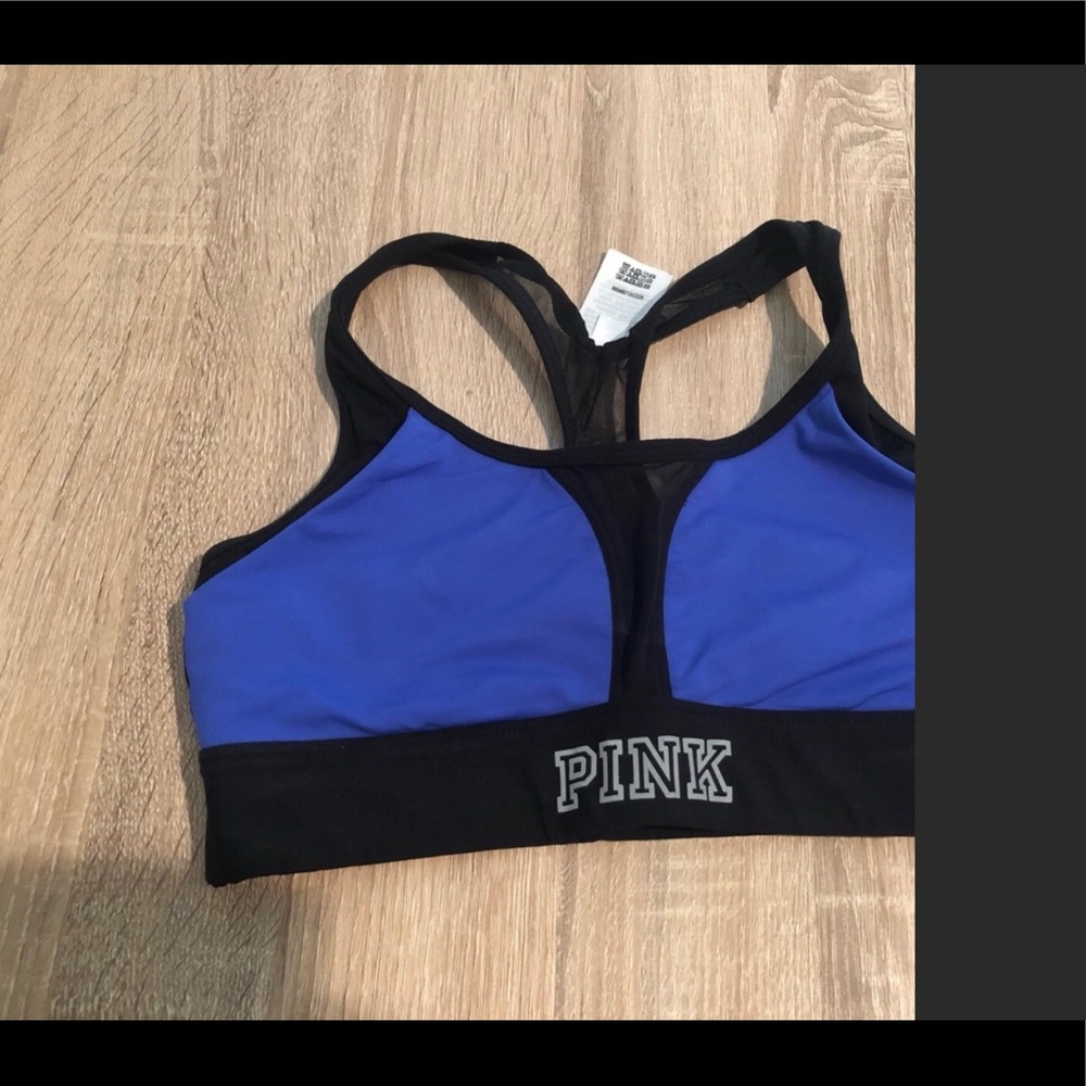 Victoria’s Secret blue mesh sports bra